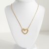 Gold Heart Pendant Necklace for Women